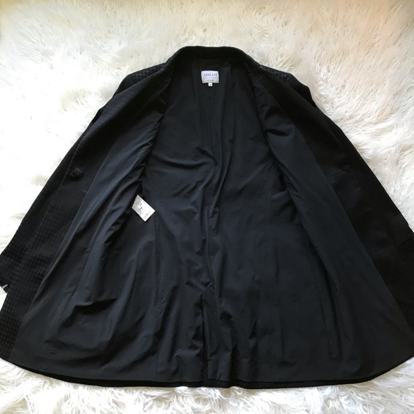 ARMANI COLLECIONI BLACK ONE BUTTON BLAZER - Picture 5 of 8